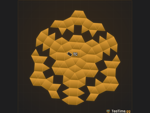 Foundation footprint of The Banded Stack