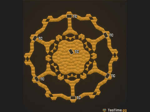 Foundation footprint of Scaffold Wreath