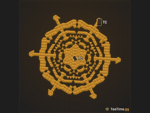 Foundation footprint of The Sail Wreath