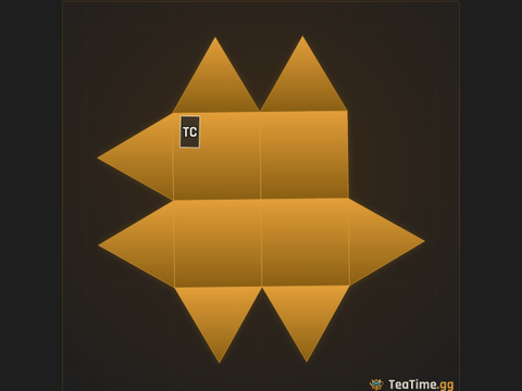 Foundation footprint of Stacked Asterisk