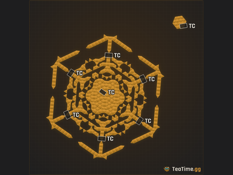 Foundation footprint of Cogwheel Bailey