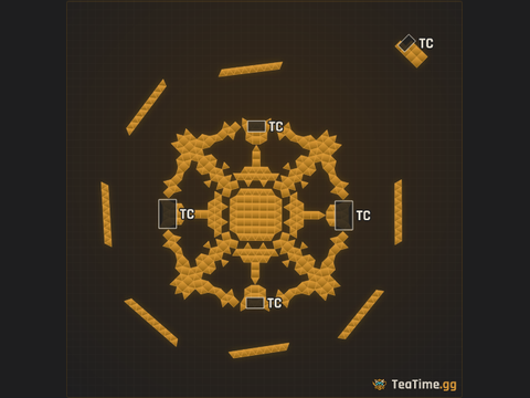 Foundation footprint of Perimeter Roundhouse