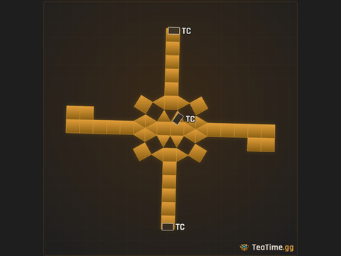 Foundation footprint of Compass Ring
