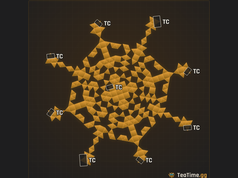 Foundation footprint of Gantry Crab