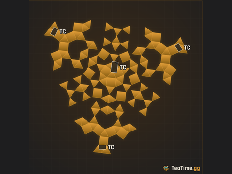 Foundation footprint of The Dentures