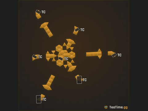 Foundation footprint of Target Sentry