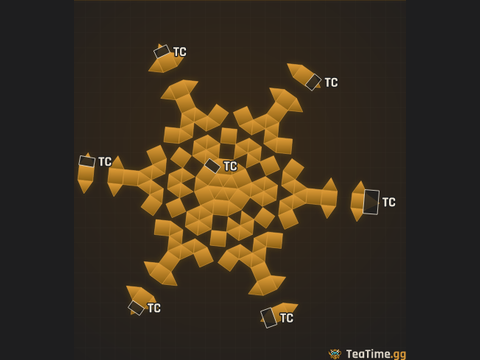 Foundation footprint of Octopod Rotunda
