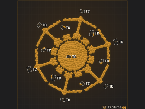 Foundation footprint of Pylon Colosseum
