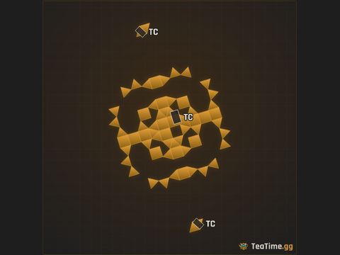 Foundation footprint of Shield Caltrop