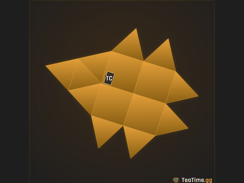Foundation footprint of Pebble Starburst