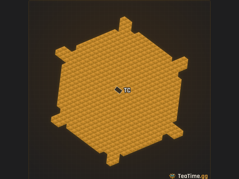 Foundation footprint of Spiked Coronet