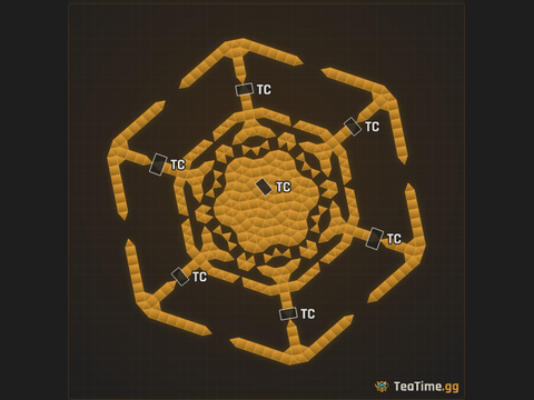 Foundation footprint of THE HADES