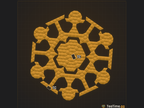 Foundation footprint of Flanged Colosseum