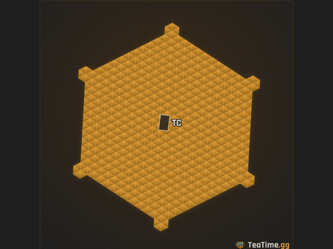 Foundation footprint of Warden Hexagon
