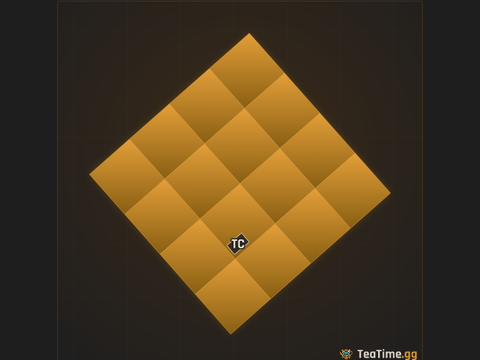 Foundation footprint of Gable Sentry