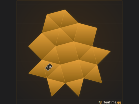 Foundation footprint of The Rosette