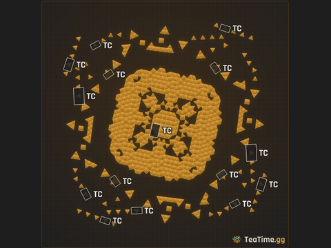 Foundation footprint of The Peg Spiral