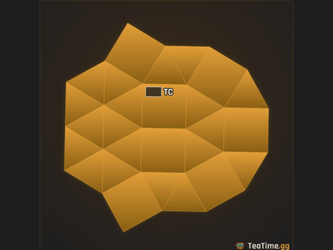 Foundation footprint of Prow Redoubt