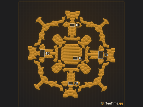 Foundation footprint of Belfry Colossus