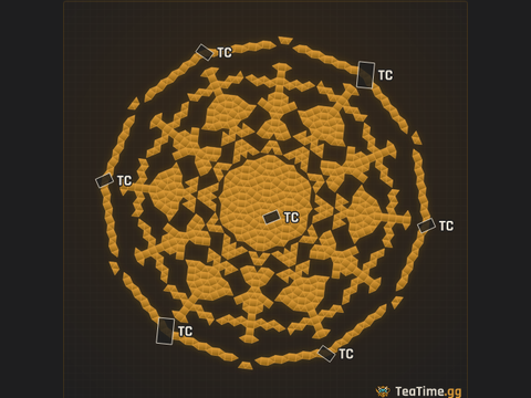 Foundation footprint of Sovereign Colosseum