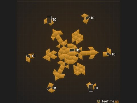 Foundation footprint of Strider Caltrop