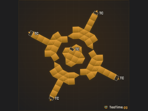Foundation footprint of Vane Galleon
