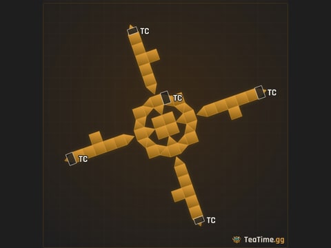 Foundation footprint of Sundial Rondel