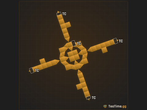 Foundation footprint of Sundial Rondel