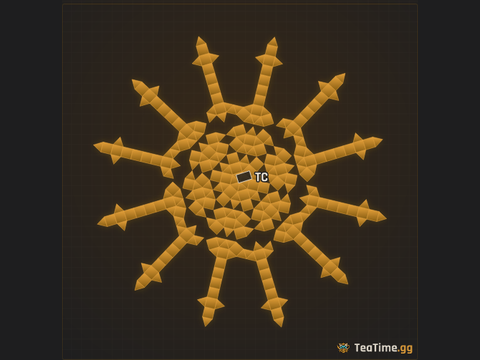 Foundation footprint of Turbine Porcupine
