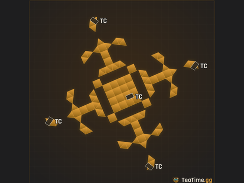 Foundation footprint of Belfry Bulwark
