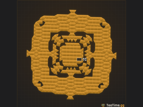 Foundation footprint of The Stepped Isle
