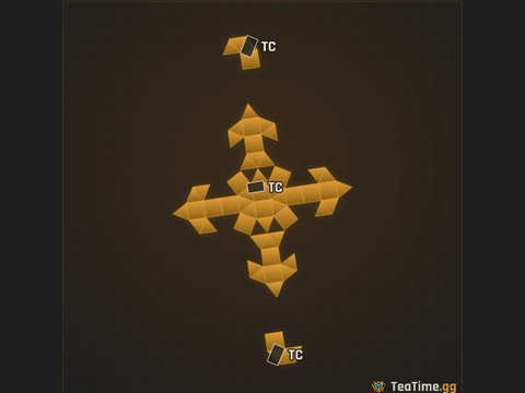 Foundation footprint of The Manta