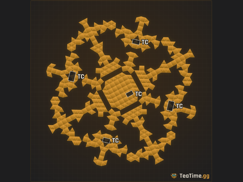 Foundation footprint of Mammoth Crucible
