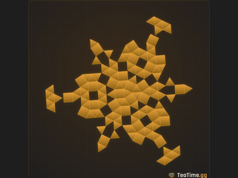 Foundation footprint of Anchor Caltrop