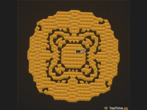 Foundation footprint of The Vane Heap