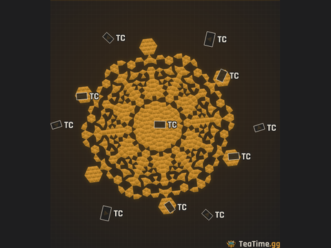 Foundation footprint of Terrace Bloom