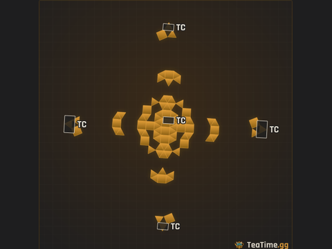 Foundation footprint of Radial Spoke