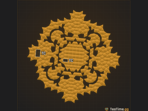 Foundation footprint of The Round Kiln