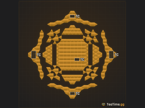 Foundation footprint of Ironclad Caldera