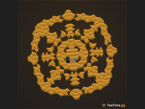 Foundation footprint of Garrison Crucible