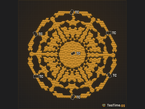 Foundation footprint of Banded Colossus