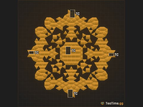 Foundation footprint of The Yellow Ruff