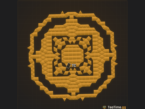 Foundation footprint of The Clutter Crown
