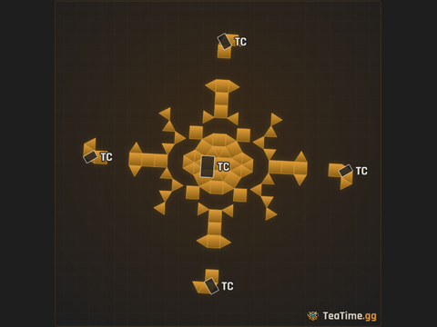 Foundation footprint of Bicorn Spindle
