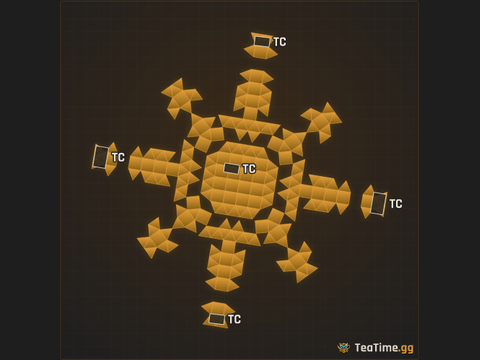 Foundation footprint of Rust Briar