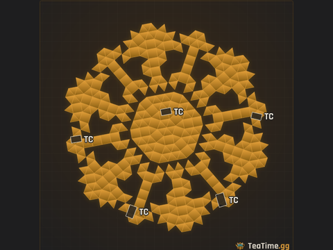 Foundation footprint of The Gear Pit