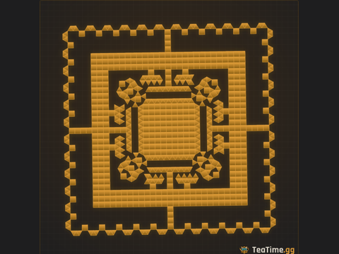 Foundation footprint of Sunken Cloister