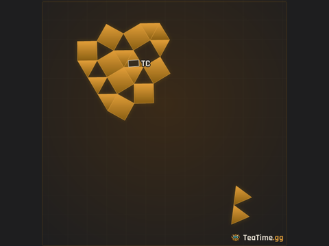 Foundation footprint of Copper Asterisk