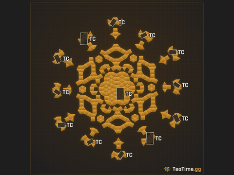 Foundation footprint of Derrick Bastille