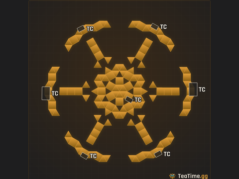 Foundation footprint of Vane Ring